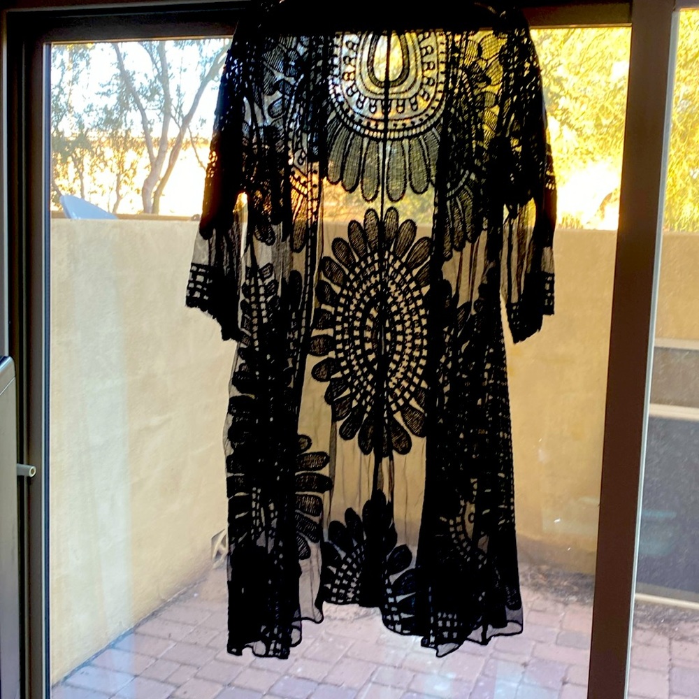 A topper 3/4 cover. To dress up an outfit or as a bathing suit.it’s see through.